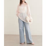 【natural couture】透かし編みボートネックプルオーバー | NICE CLAUP / OLIVE des OLIVE　OUTLET | 詳細画像2 