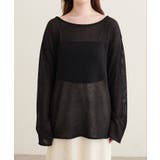 【natural couture】透かし編みボートネックプルオーバー | NICE CLAUP / OLIVE des OLIVE　OUTLET | 詳細画像6 