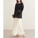【natural couture】透かし編みボートネックプルオーバー | NICE CLAUP / OLIVE des OLIVE　OUTLET | 詳細画像12 