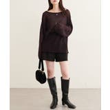 【natural couture】透かし編みボートネックプルオーバー | NICE CLAUP / OLIVE des OLIVE　OUTLET | 詳細画像21 