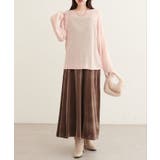 【natural couture】透かし編みボートネックプルオーバー | NICE CLAUP / OLIVE des OLIVE　OUTLET | 詳細画像24 