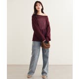 【natural couture】透かし編みボートネックプルオーバー | NICE CLAUP / OLIVE des OLIVE　OUTLET | 詳細画像28 