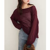 【natural couture】透かし編みボートネックプルオーバー | NICE CLAUP / OLIVE des OLIVE　OUTLET | 詳細画像30 