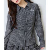 ブラック | 【one after another】【セットアップ可能】フロントギャザーシャツ | NICE CLAUP / OLIVE des OLIVE OUTLET