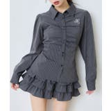 チャコール | 【one after another】【セットアップ可能】フロントギャザーシャツ | NICE CLAUP / OLIVE des OLIVE OUTLET