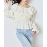 【one after another】ラッフルシャーリングブラウス | NICE CLAUP / OLIVE des OLIVE OUTLET | 詳細画像4