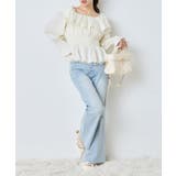 【one after another】ラッフルシャーリングブラウス | NICE CLAUP / OLIVE des OLIVE OUTLET | 詳細画像5