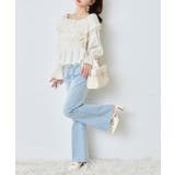 【one after another】ラッフルシャーリングブラウス | NICE CLAUP / OLIVE des OLIVE OUTLET | 詳細画像6