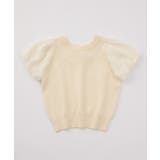 【one after another】前後2way袖フェザー半袖ニット | NICE CLAUP / OLIVE des OLIVE OUTLET | 詳細画像2