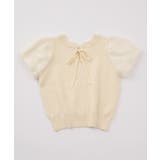 【one after another】前後2way袖フェザー半袖ニット | NICE CLAUP / OLIVE des OLIVE OUTLET | 詳細画像3