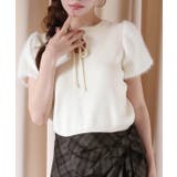 【one after another】前後2way袖フェザー半袖ニット | NICE CLAUP / OLIVE des OLIVE OUTLET | 詳細画像5