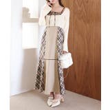 ベージュ | 【one after another】【SMサイズ展開】アンサンブル配色チェック… | NICE CLAUP / OLIVE des OLIVE OUTLET