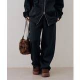 【セットアップ対応】ラメ裏起毛リラックスパンツ | NICE CLAUP / OLIVE des OLIVE OUTLET | 詳細画像2