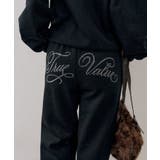 ブラック | 【セットアップ対応】ラメ裏起毛リラックスパンツ | NICE CLAUP / OLIVE des OLIVE OUTLET