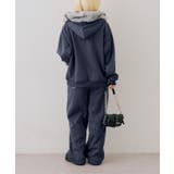 【セットアップ対応】ララメ裏起毛ファー付ジップパーカー | NICE CLAUP / OLIVE des OLIVE　OUTLET | 詳細画像10 