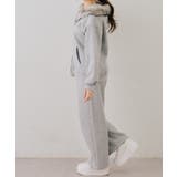 【セットアップ対応】ララメ裏起毛ファー付ジップパーカー | NICE CLAUP / OLIVE des OLIVE　OUTLET | 詳細画像18 