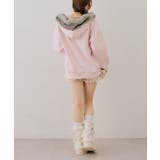 【セットアップ対応】ララメ裏起毛ファー付ジップパーカー | NICE CLAUP / OLIVE des OLIVE　OUTLET | 詳細画像27 