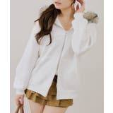 【セットアップ対応】ララメ裏起毛ファー付ジップパーカー | NICE CLAUP / OLIVE des OLIVE　OUTLET | 詳細画像28 