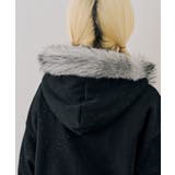 【セットアップ対応】ララメ裏起毛ファー付ジップパーカー | NICE CLAUP / OLIVE des OLIVE　OUTLET | 詳細画像47 