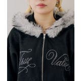 【セットアップ対応】ララメ裏起毛ファー付ジップパーカー | NICE CLAUP / OLIVE des OLIVE　OUTLET | 詳細画像48 
