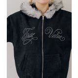 【セットアップ対応】ララメ裏起毛ファー付ジップパーカー | NICE CLAUP / OLIVE des OLIVE　OUTLET | 詳細画像49 
