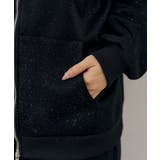 【セットアップ対応】ララメ裏起毛ファー付ジップパーカー | NICE CLAUP / OLIVE des OLIVE　OUTLET | 詳細画像50 