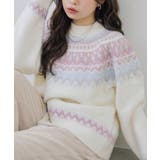 球心ラメニットプルオーバー | NICE CLAUP / OLIVE des OLIVE OUTLET | 詳細画像1