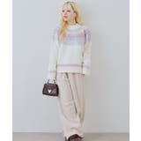 球心ラメニットプルオーバー | NICE CLAUP / OLIVE des OLIVE OUTLET | 詳細画像3