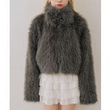 キラキラファースタンドブルゾン | NICE CLAUP / OLIVE des OLIVE OUTLET | 詳細画像12