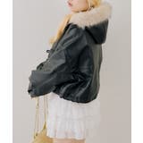 フードファーリボン付ブルゾン | NICE CLAUP / OLIVE des OLIVE OUTLET | 詳細画像2