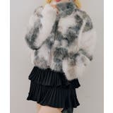 配色ファーブルゾン | NICE CLAUP / OLIVE des OLIVE　OUTLET | 詳細画像2 