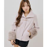 ビット付フェイクウールショートコート | NICE CLAUP / OLIVE des OLIVE OUTLET | 詳細画像48