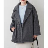チャコール | 【シャギー素材で上品見え】シャギーダブルテーラージャケット | RMAF NICE CLAUP / OLIVE des OLIVE