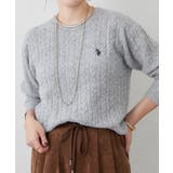 【U.S. POLO ASSN. ×RMAF】ケーブルプルオーバー | RMAF NICE CLAUP / OLIVE des OLIVE | 詳細画像24