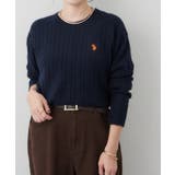 【U.S. POLO ASSN. ×RMAF】ケーブルプルオーバー | RMAF NICE CLAUP / OLIVE des OLIVE | 詳細画像30