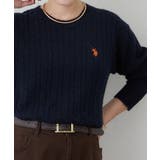 【U.S. POLO ASSN. ×RMAF】ケーブルプルオーバー | RMAF NICE CLAUP / OLIVE des OLIVE | 詳細画像32