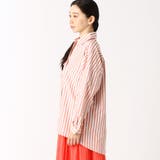 初夏まで使える便利 サファリ型ストライプシャツ | NICOLE OUTLET | 詳細画像3