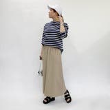 【リピート率No1】国産デラヴェ天竺Ｔシャツ ボーダー | NICOLE | 詳細画像12 