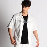 09ホワイト | プリント入りカラーシャツ | NICOLE