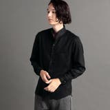 49ブラック | テクニカルスエード スタンドカラーシャツ | NICOLE
