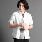 09ホワイト | コットンサッカー 半袖シャツ | NICOLE