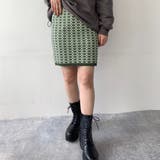 40グリーン | ダブルジャカードスカート | NICOLE