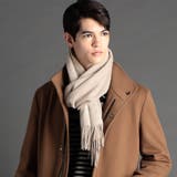 18ベージュ | カシミヤブレンド チェックマフラー | NICOLE