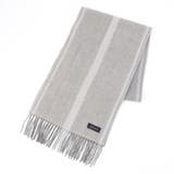 19ライトグレー | カシミヤブレンド チェックマフラー | NICOLE