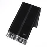 39チャコールグレー | カシミヤブレンド チェックマフラー | NICOLE