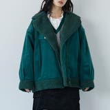 40グリーン | コーデュロイボアジャケット | NICOLE