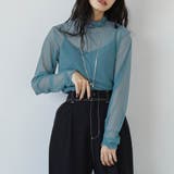 60ブルー | シアーメッシュタートルインナー | NICOLE