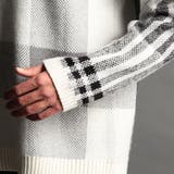 【22年モデル WEB限定再販売】ビッグチェッククルーネックニット | NICOLE | 詳細画像8