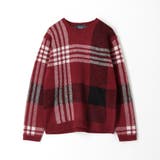 【22年モデル WEB限定再販売】ビッグチェッククルーネックニット | NICOLE | 詳細画像9