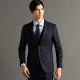 67ネイビー | シャドーヘリンボン スーツ | NICOLE